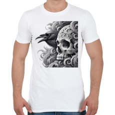 PRINTFASHION Koponya - Férfi póló - Fehér