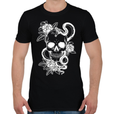 PRINTFASHION koponya - Férfi póló - Fekete