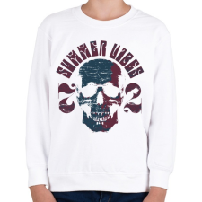 PRINTFASHION Koponya - Gyerek pulóver - Fehér gyerek pulóver, kardigán