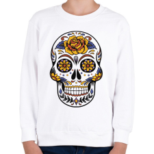 PRINTFASHION Koponya - Gyerek pulóver - Fehér gyerek pulóver, kardigán