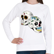 PRINTFASHION koponya mexiko - Női pulóver - Fehér