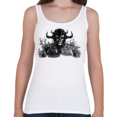 PRINTFASHION Koponya - Női atléta - Fehér