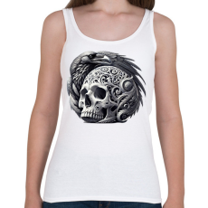 PRINTFASHION Koponya - Női atléta - Fehér