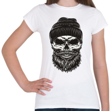 PRINTFASHION Koponya  - Női póló - Fehér