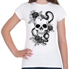 PRINTFASHION koponya - Női póló - Fehér