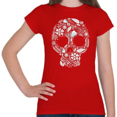 PRINTFASHION Koponya - Női póló - Piros