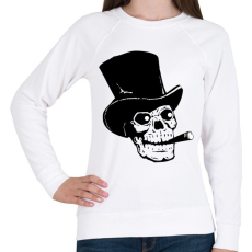 PRINTFASHION Koponya - Női pulóver - Fehér