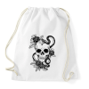 PRINTFASHION koponya - Sportzsák, Tornazsák - Fehér