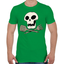 PRINTFASHION Koponyás szakács - Férfi póló - Zöld férfi póló