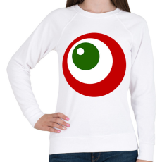 PRINTFASHION Kör kokárda - Női pulóver - Fehér