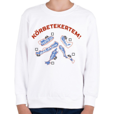 PRINTFASHION Körbetekertem - Gyerek pulóver - Fehér gyerek pulóver, kardigán