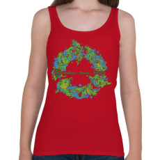 PRINTFASHION Körforgás - Női atléta - Cseresznyepiros