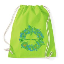 PRINTFASHION Körforgás - Sportzsák, Tornazsák - Limezöld tornazsák