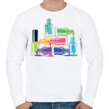 PRINTFASHION Körömlakkok - Férfi pulóver - Fehér férfi pulóver, kardigán
