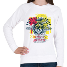 PRINTFASHION Korona minták rotterdam - Női pulóver - Fehér női pulóver, kardigán