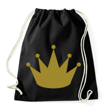 PRINTFASHION korona - Sportzsák, Tornazsák - Fekete tornazsák