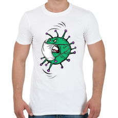 PRINTFASHION Korona vírus - Férfi póló - Fehér