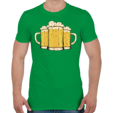 PRINTFASHION Korsó sör - Férfi póló - Zöld férfi póló