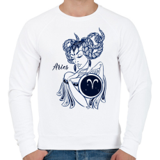 PRINTFASHION kos - Férfi pulóver - Fehér