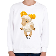 PRINTFASHION Kos - Gyerek pulóver - Fehér gyerek pulóver, kardigán