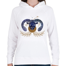 PRINTFASHION Kos - Női kapucnis pulóver - Fehér