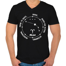 PRINTFASHION Kos tulajdonságok - Férfi V-nyakú póló - Fekete