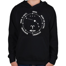 PRINTFASHION Kos tulajdonságok - Gyerek kapucnis pulóver - Fekete