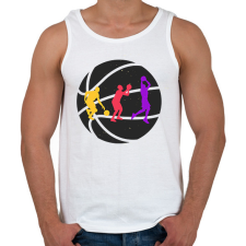 PRINTFASHION Kosaras élet - Férfi atléta - Fehér atléta, trikó