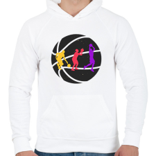 PRINTFASHION Kosaras élet - Férfi kapucnis pulóver - Fehér férfi pulóver, kardigán
