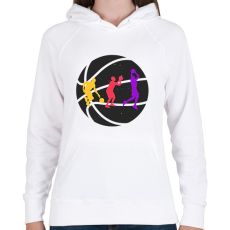 PRINTFASHION Kosaras élet - Női kapucnis pulóver - Fehér