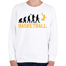 PRINTFASHION Kosaras evolúció - Gyerek pulóver - Fehér