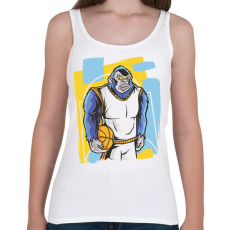 PRINTFASHION Kosaras gorilla - Női atléta - Fehér