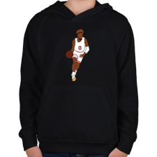 PRINTFASHION Kosaras - Gyerek kapucnis pulóver - Fekete gyerek pulóver, kardigán