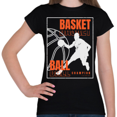 PRINTFASHION kosaras - Női póló - Fekete