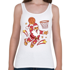 PRINTFASHION Kosaras télapó - Női atléta - Fehér