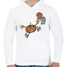 PRINTFASHION Kosaras tök - Férfi kapucnis pulóver - Fehér férfi pulóver, kardigán