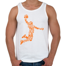 PRINTFASHION Kosaras ugrás - Férfi atléta - Fehér atléta, trikó