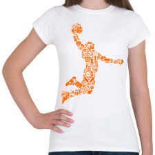 PRINTFASHION Kosaras ugrás - Női póló - Fehér női póló