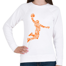 PRINTFASHION Kosaras ugrás - Női pulóver - Fehér női pulóver, kardigán