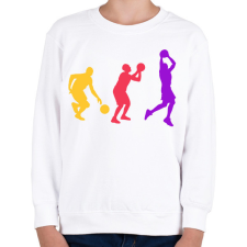 PRINTFASHION Kosarasok - Gyerek pulóver - Fehér gyerek pulóver, kardigán