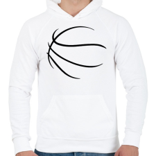 PRINTFASHION Kosárlabda - Férfi kapucnis pulóver - Fehér férfi pulóver, kardigán