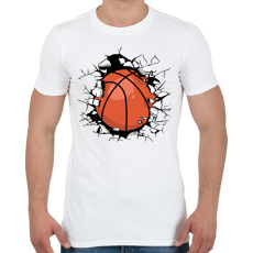 PRINTFASHION Kosárlabda - Férfi póló - Fehér