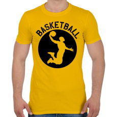PRINTFASHION Kosárlabda - Férfi póló - Sárga