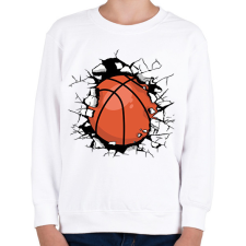 PRINTFASHION Kosárlabda - Gyerek pulóver - Fehér gyerek pulóver, kardigán
