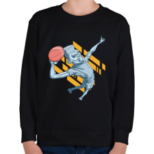 PRINTFASHION kosárlabda - Gyerek pulóver - Fekete gyerek pulóver, kardigán