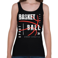 PRINTFASHION kosárlabda - Női atléta - Fekete női trikó