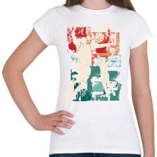 PRINTFASHION Kosárlabda - Női póló - Fehér női póló