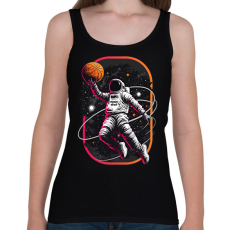 PRINTFASHION Kosárlabdás asztronauta - Női atléta - Fekete