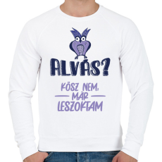 PRINTFASHION Kösz nem, már leszoktam - Férfi pulóver - Fehér
