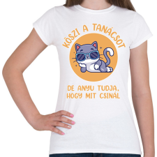 PRINTFASHION Köszi a tanácsot - Női póló - Fehér női póló